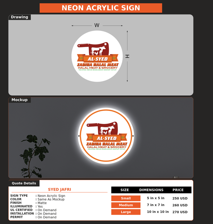 CUSTOM MOCKUP SIGN FOR syed jafri