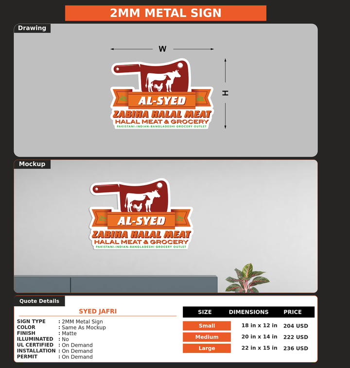 CUSTOM MOCKUP SIGN FOR syed jafri