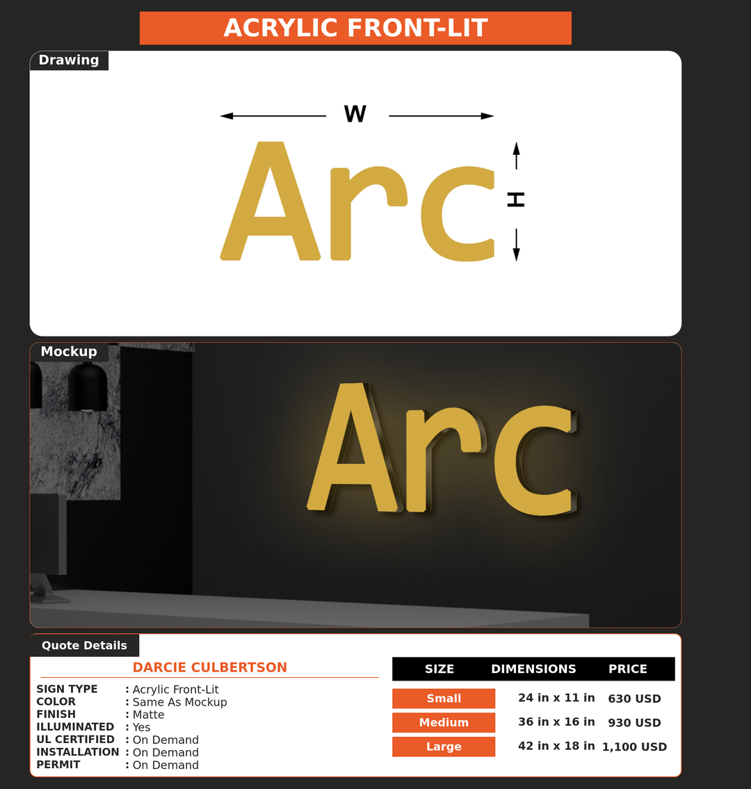 CUSTOM MOCKUP SIGN FOR DARCIE CULBERTSON