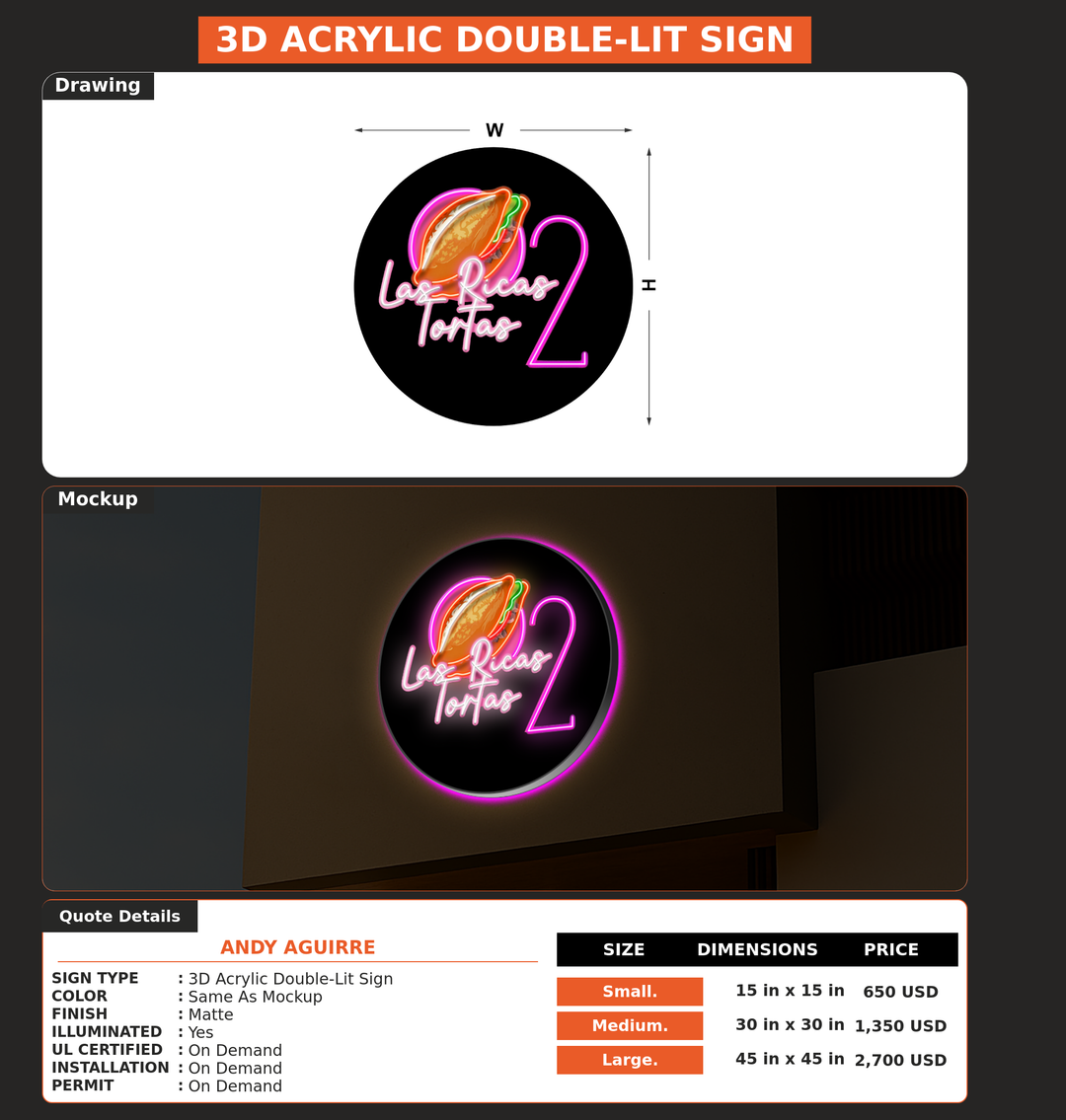 CUSTOM MOCKUP SIGN FOR Andy Aguirre