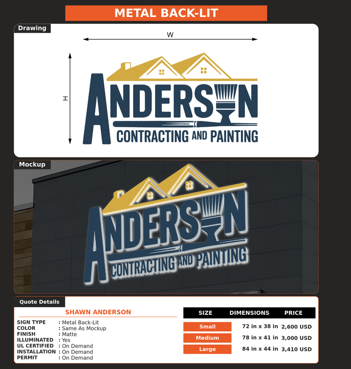CUSTOM MOCKUP SIGN FOR Shawn Anderson