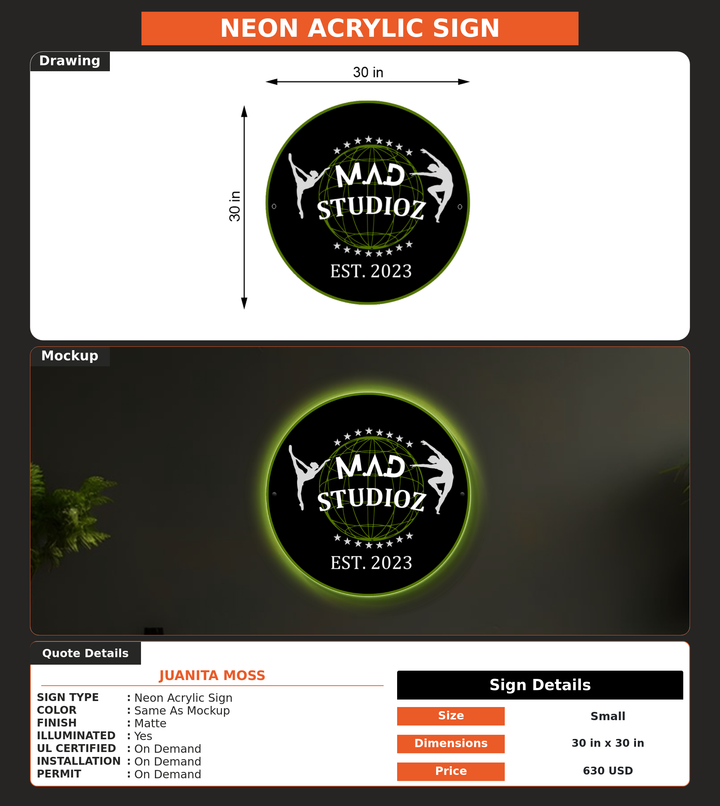 CUSTOM MOCKUP SIGN FOR Juanita moss