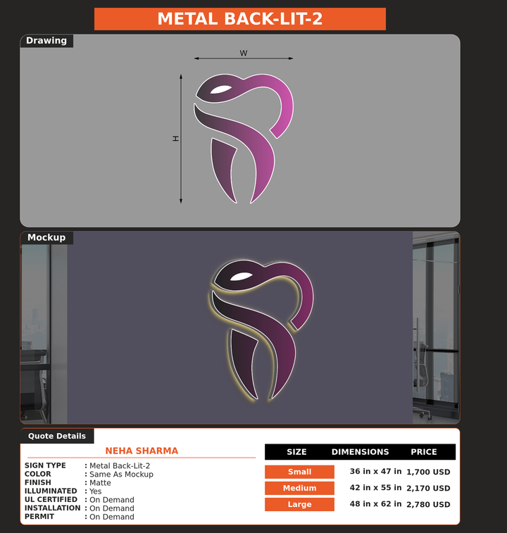 CUSTOM MOCKUP SIGN FOR NEHA SHARMA