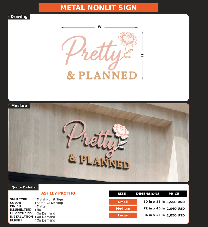 CUSTOM MOCKUP SIGN FOR Ashley Protho