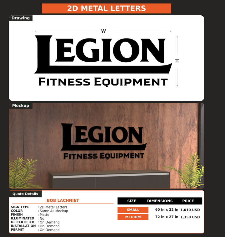 CUSTOM MOCKUP SIGN FOR Bob Lachniet