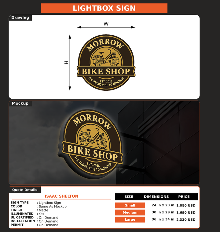 CUSTOM MOCKUP SIGN FOR Isaac Shelton
