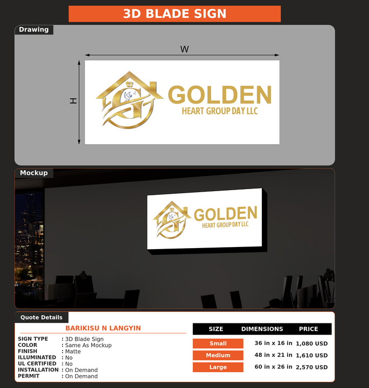 CUSTOM MOCKUP SIGN FOR Barikisu N Langyin