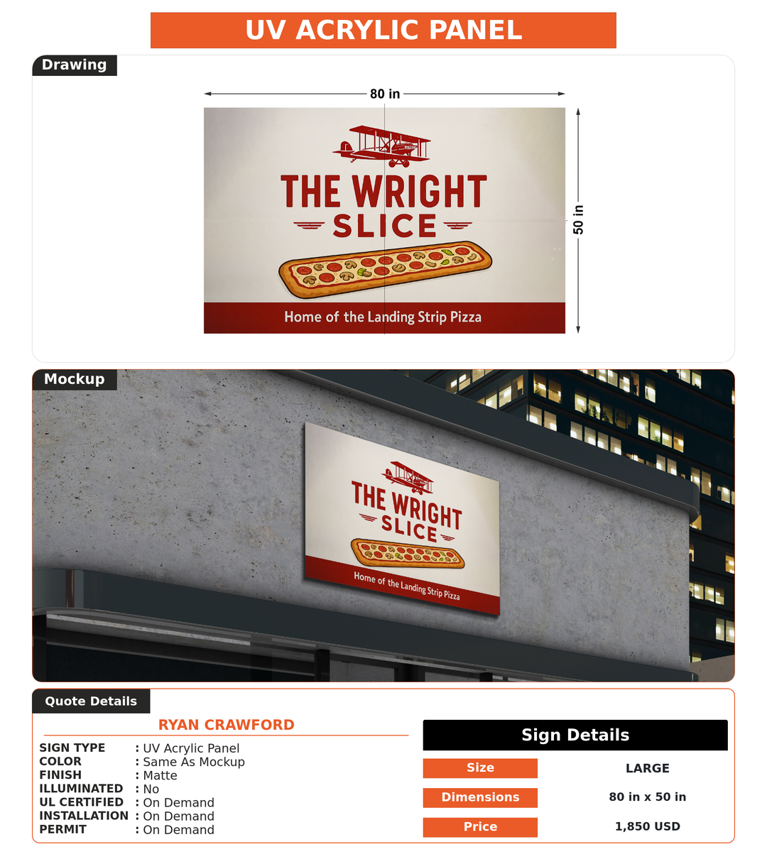 CUSTOM MOCKUP SIGN FOR Ryan Crawford