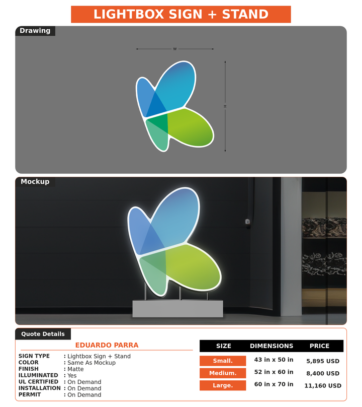 CUSTOM MOCKUP SIGN FOR Eduardo Parra