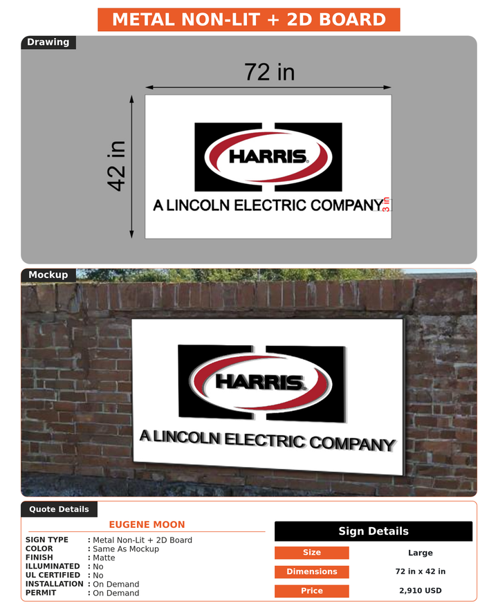 CUSTOM MOCKUP SIGN FOR Eugene Moon