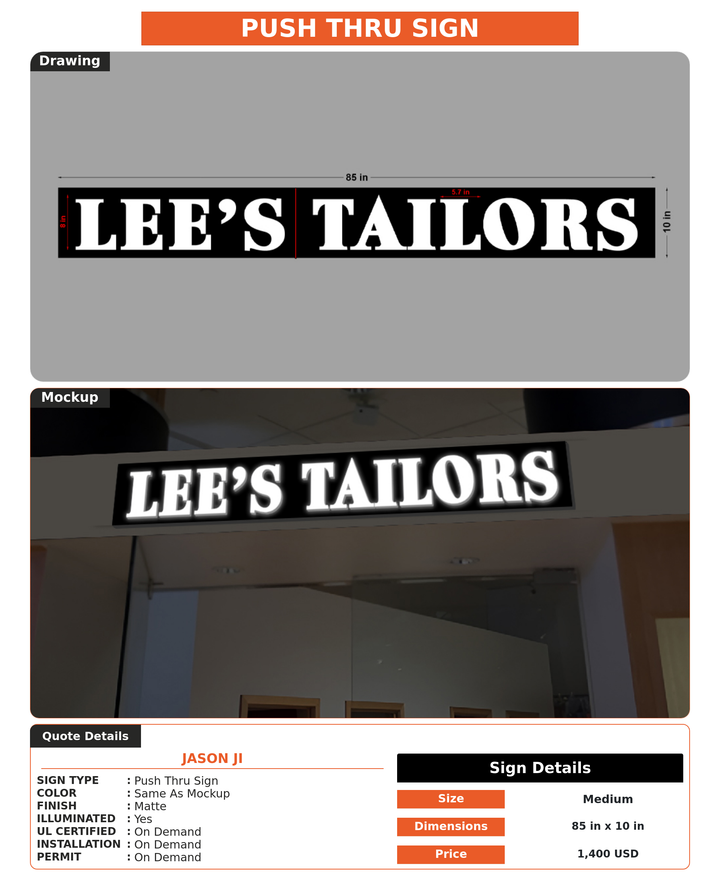 CUSTOM MOCKUP SIGN FOR Jason ji