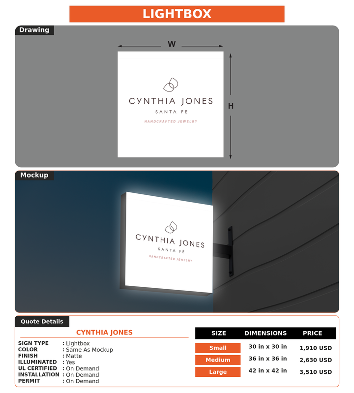 CUSTOM MOCKUP SIGN FOR Cynthia Jones