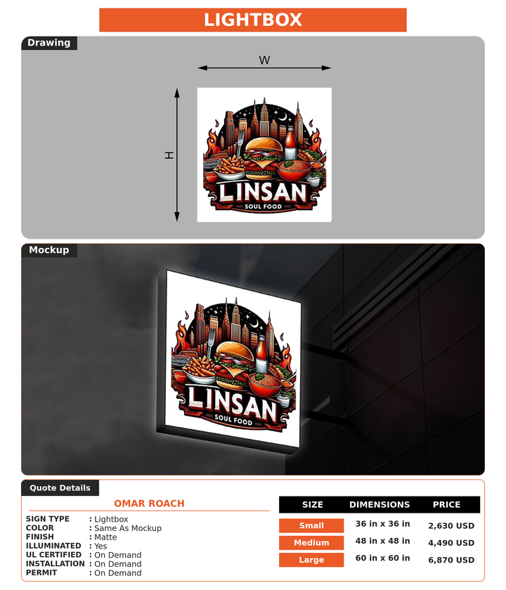 CUSTOM MOCKUP SIGN FOR Omar Roach