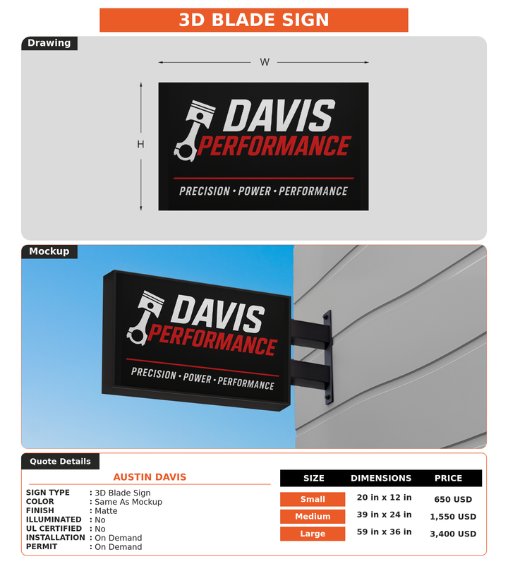 CUSTOM MOCKUP SIGN FOR Austin Davis