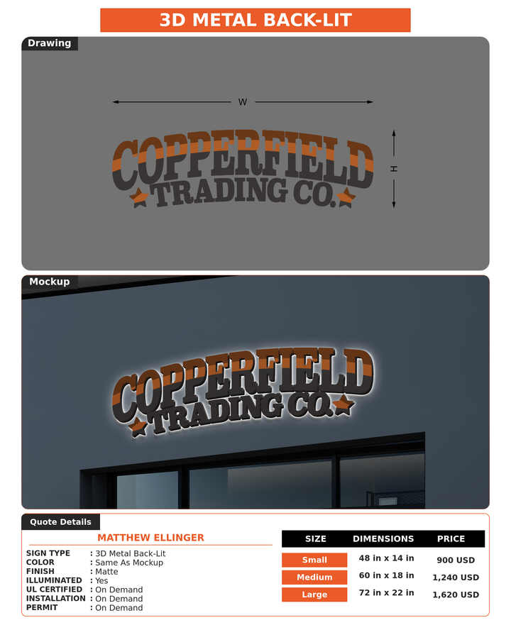 CUSTOM MOCKUP SIGN FOR Matthew Ellinger