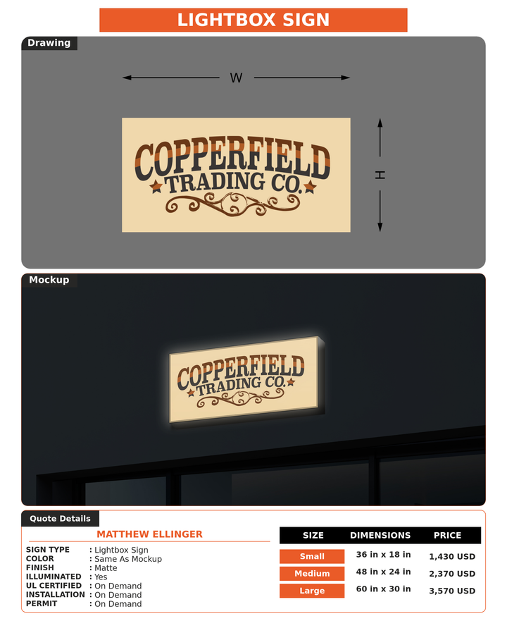 CUSTOM MOCKUP SIGN FOR Matthew Ellinger
