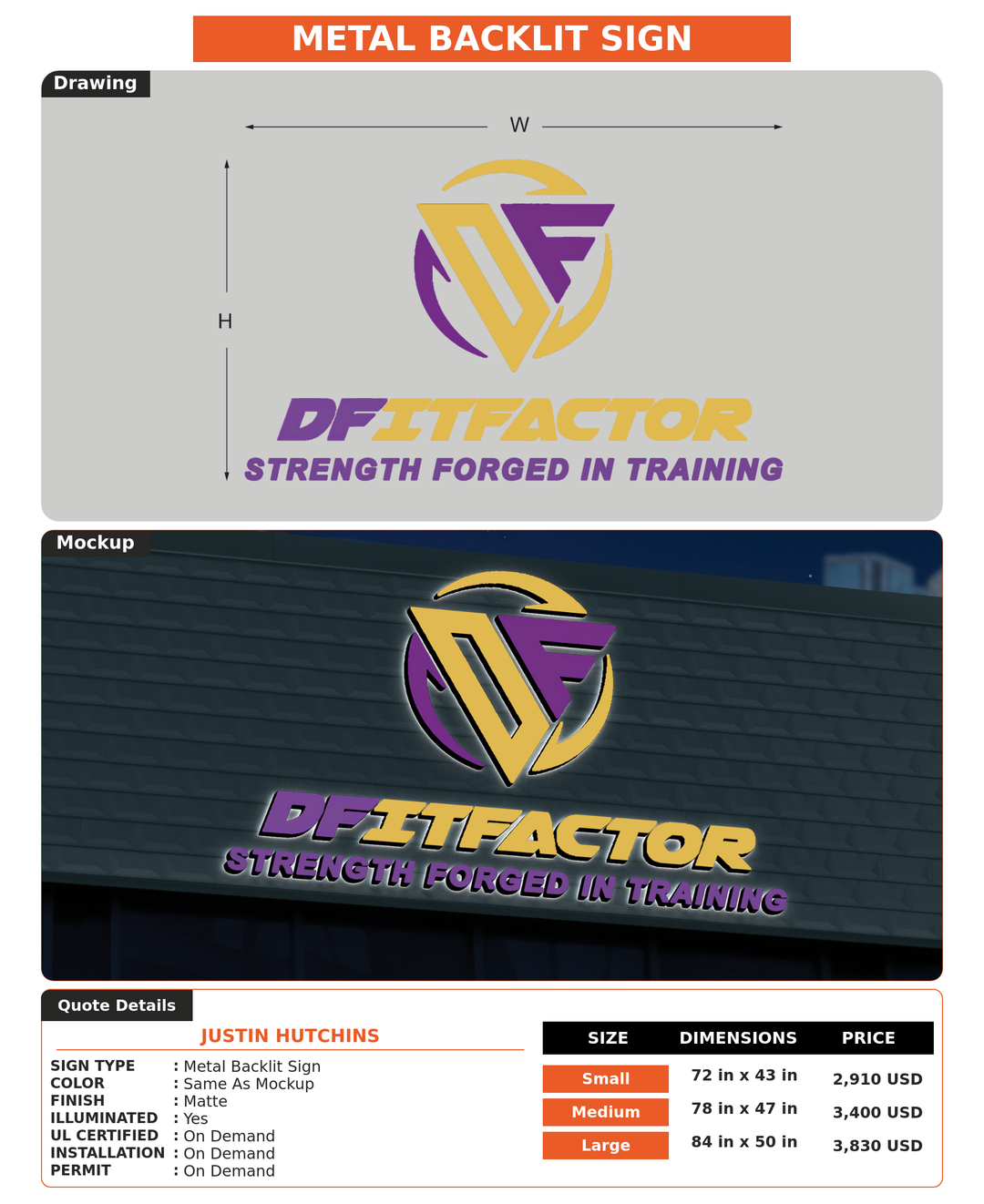 CUSTOM MOCKUP SIGN FOR Justin Hutchins