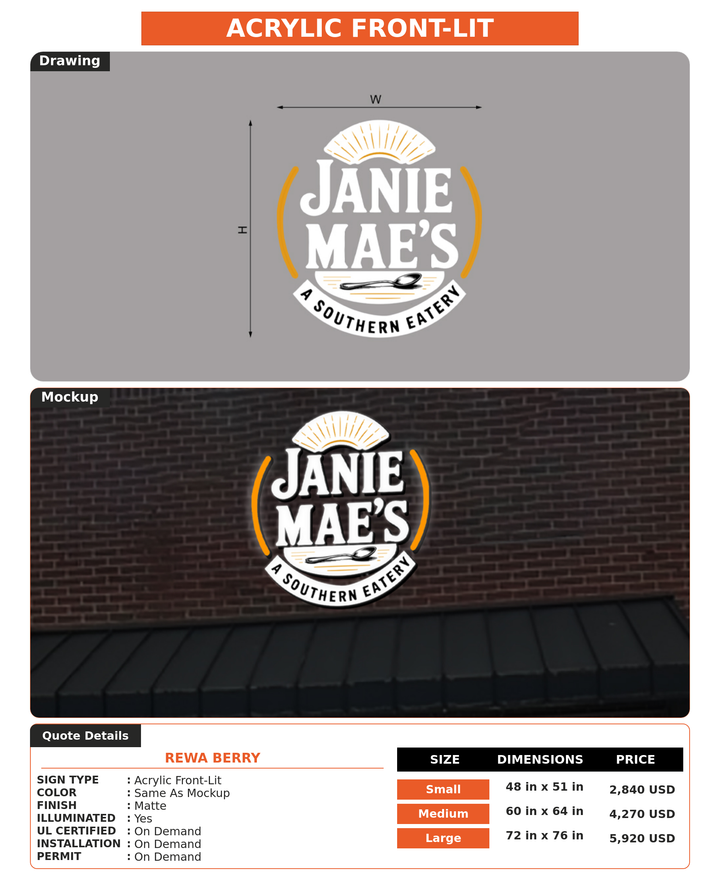 CUSTOM MOCKUP SIGN FOR Rewa Berry