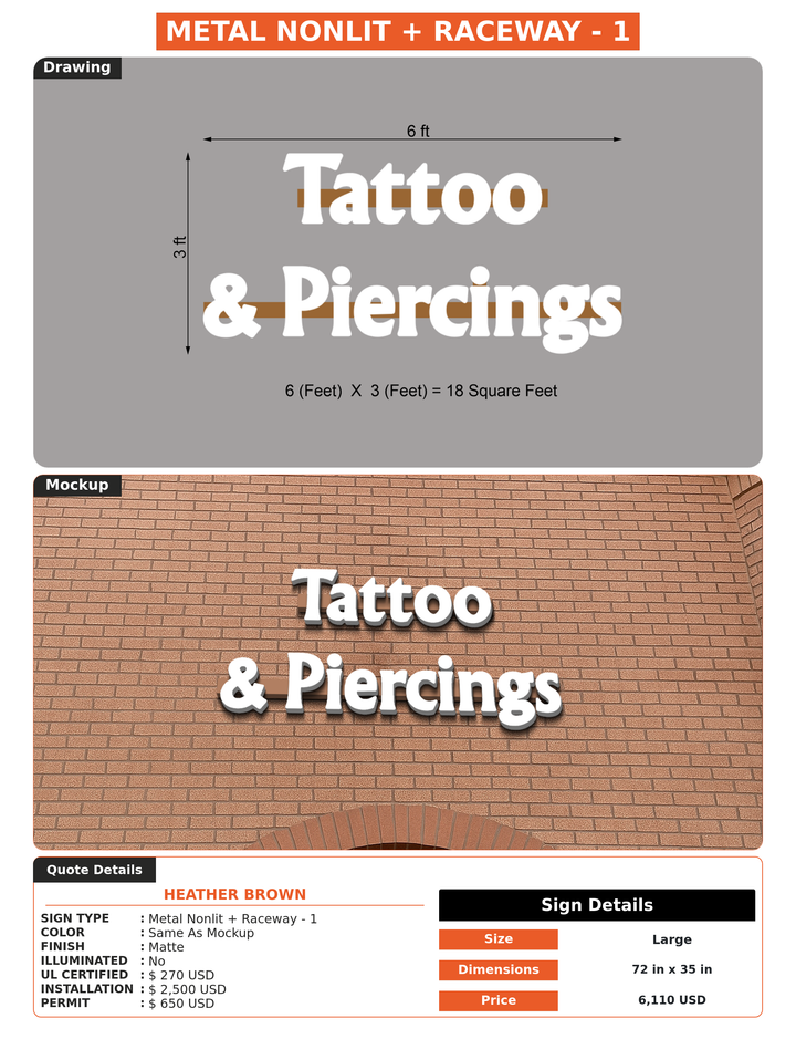 CUSTOM MOCKUP SIGN FOR Heather Brown