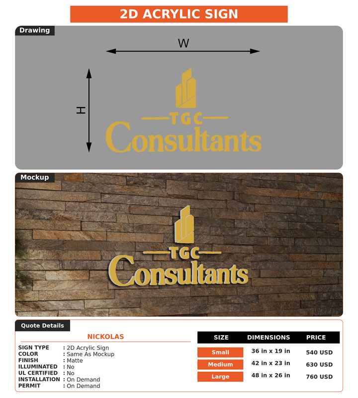 CUSTOM MOCKUP SIGN FOR NICKOLAS