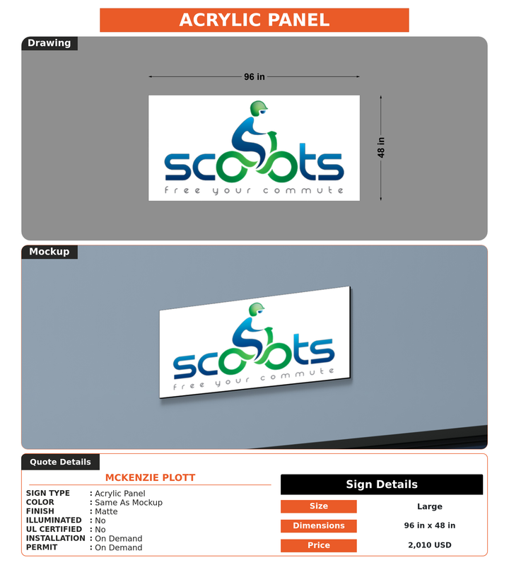 CUSTOM MOCKUP SIGN FOR McKenzie Plott