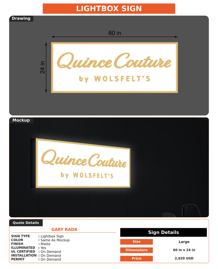 CUSTOM MOCKUP SIGN FOR Gary rada