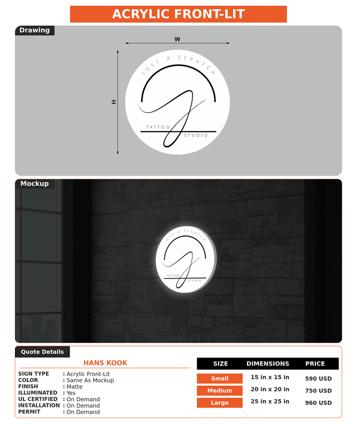CUSTOM MOCKUP SIGN FOR hans kook