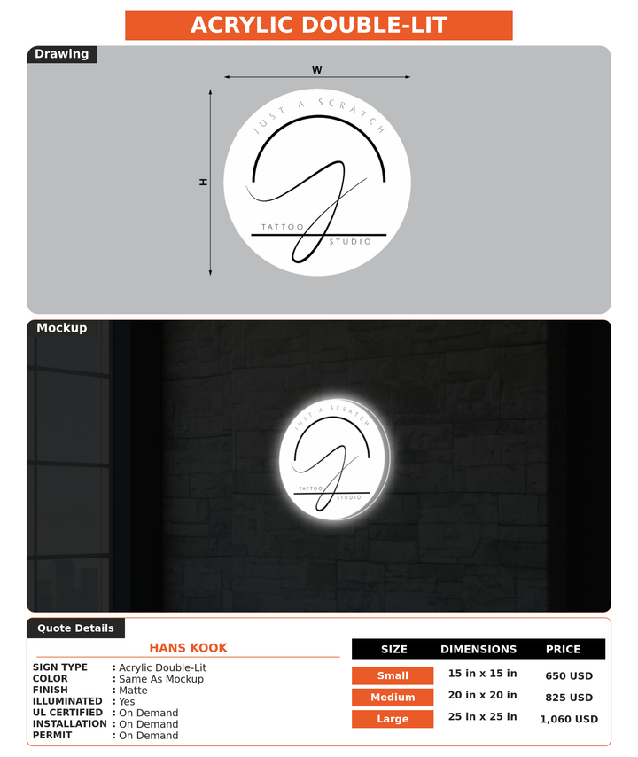 CUSTOM MOCKUP SIGN FOR hans kook
