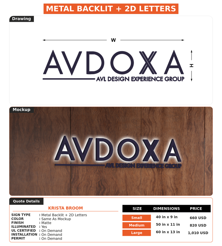 CUSTOM MOCKUP SIGN FOR Krista Broom