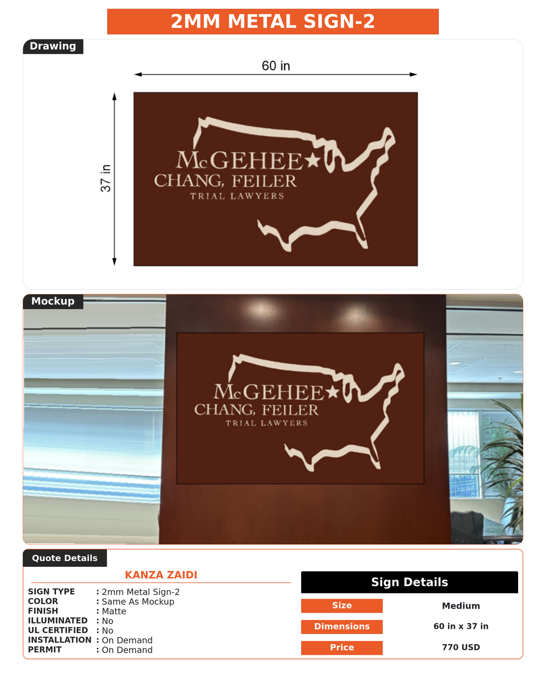 CUSTOM MOCKUP SIGN FOR Kanza Zaidi