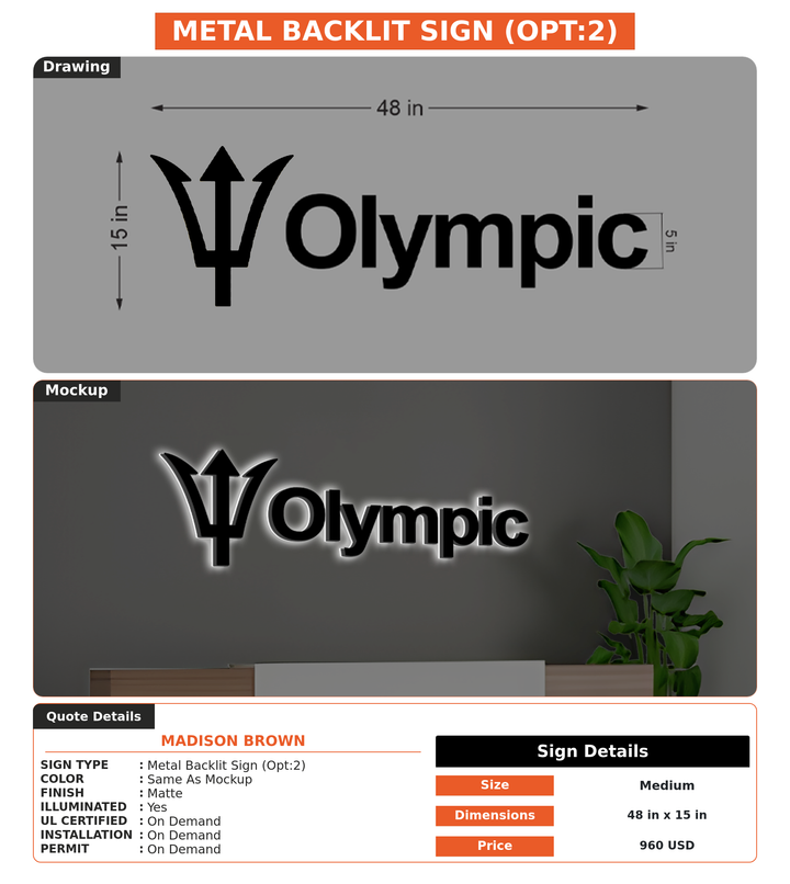 CUSTOM MOCKUP SIGN FOR Madison Brown