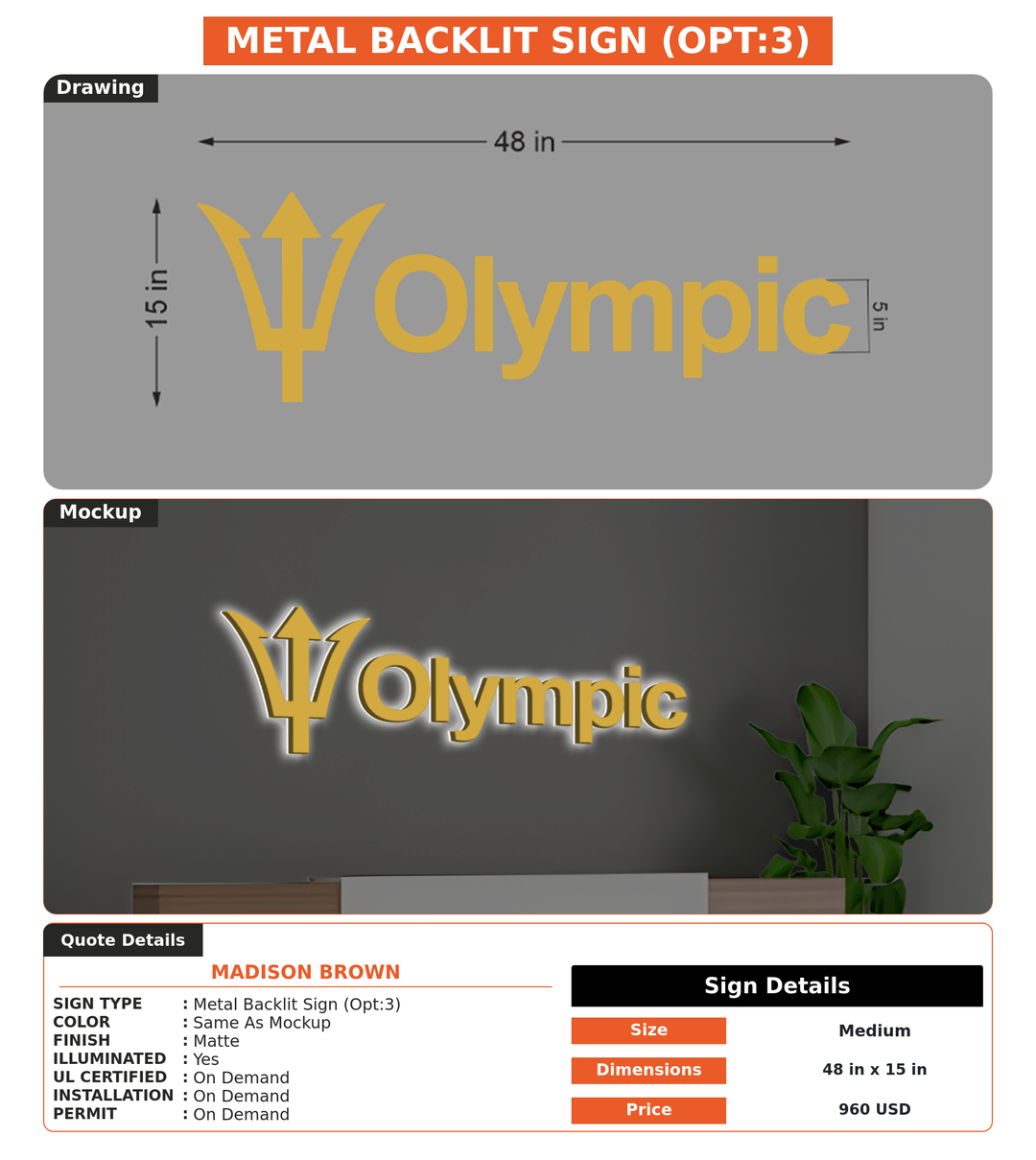 CUSTOM MOCKUP SIGN FOR Madison Brown