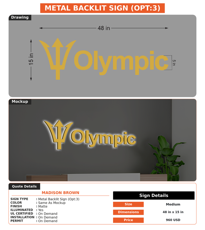 CUSTOM MOCKUP SIGN FOR Madison Brown