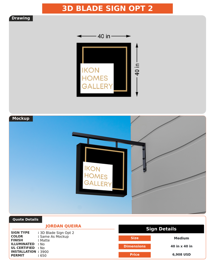 CUSTOM MOCKUP SIGN FOR Jordan Queira