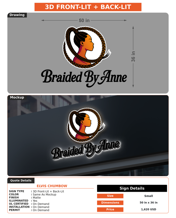 CUSTOM MOCKUP SIGN FOR Elvis Chumbow