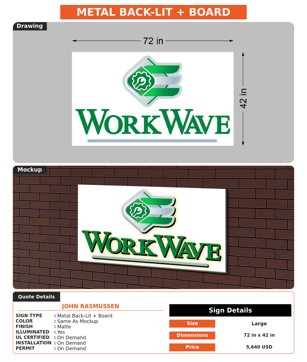 CUSTOM MOCKUP SIGN FOR John Rasmussen