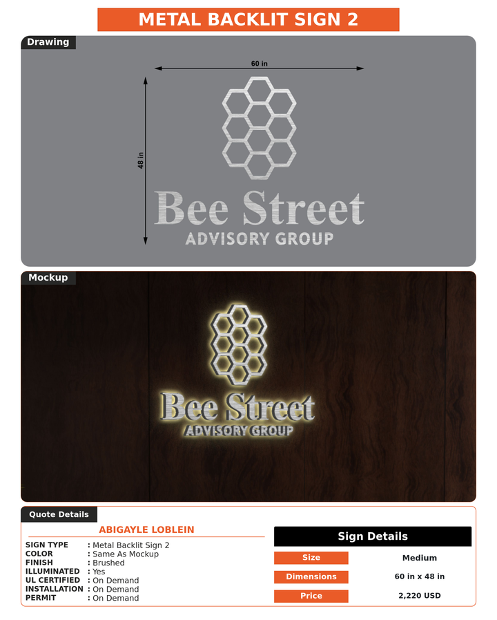 CUSTOM MOCKUP SIGN FOR Abigayle Loblein