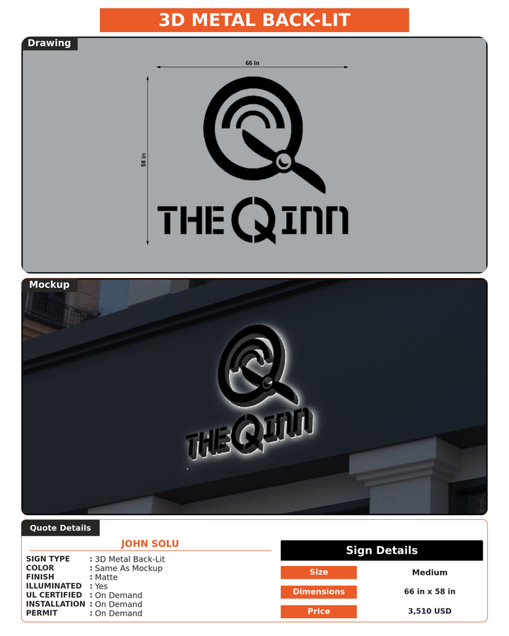 CUSTOM MOCKUP SIGN FOR John Solu