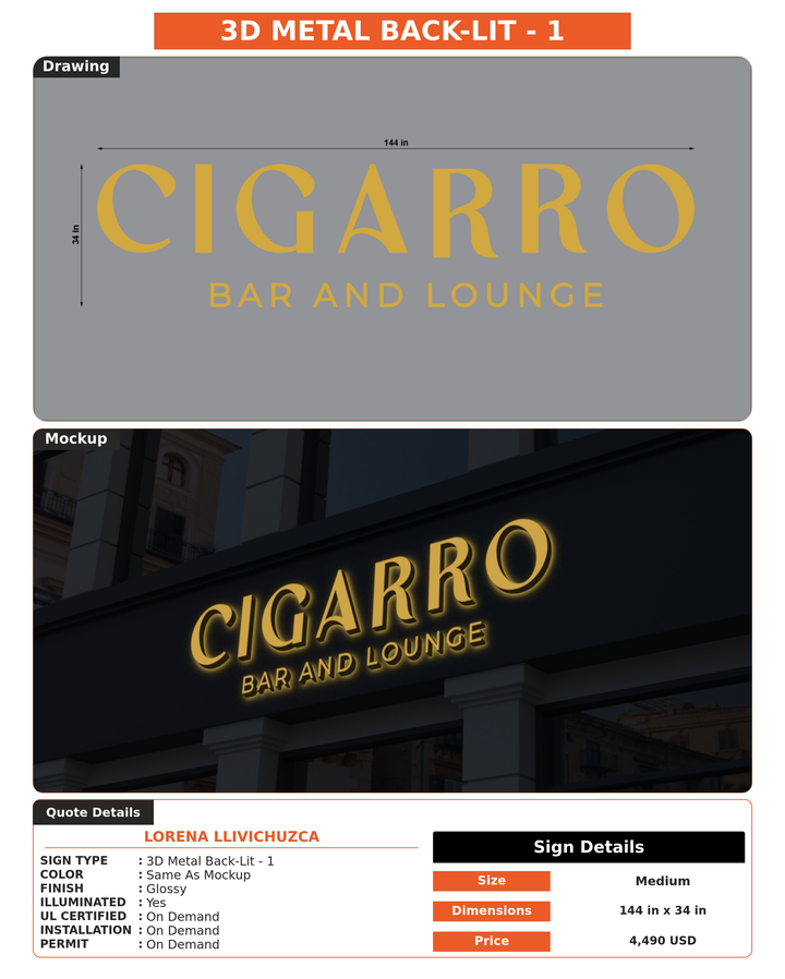 CUSTOM MOCKUP SIGN FOR Lorena Llivichuzca