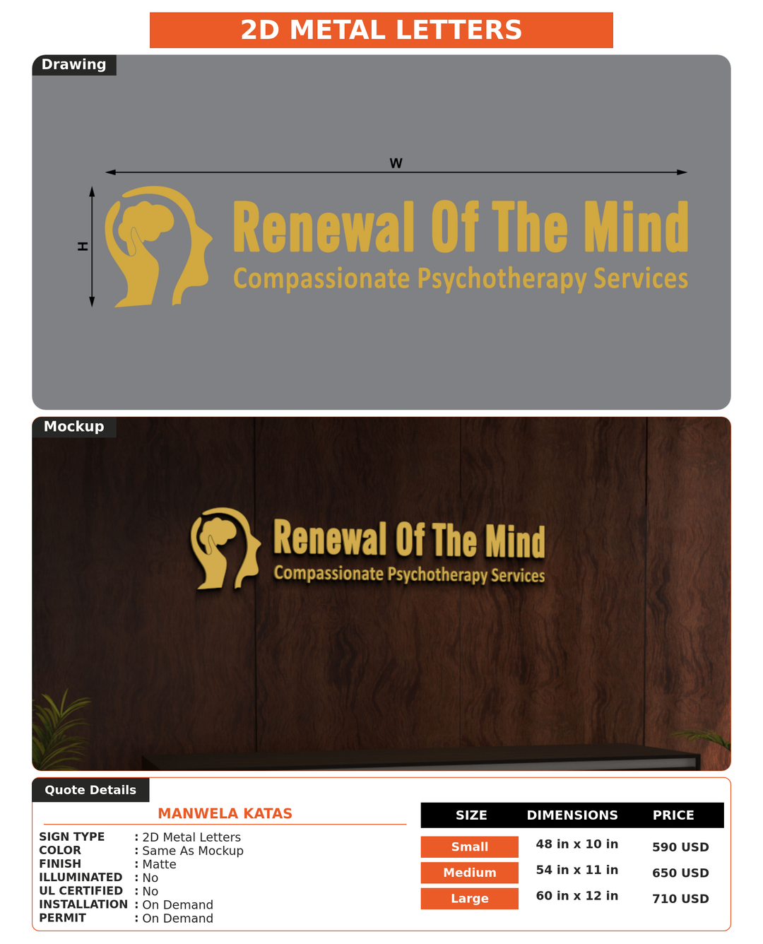 CUSTOM MOCKUP SIGN FOR Manwela Katas