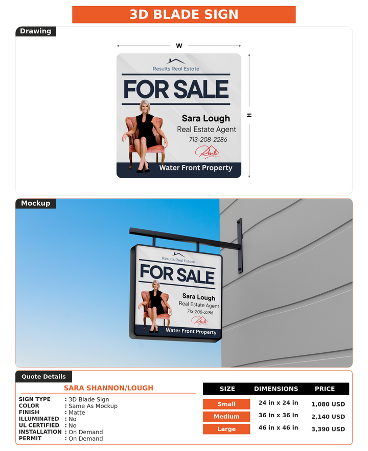 CUSTOM MOCKUP SIGN FOR Sara Shannon/Lough