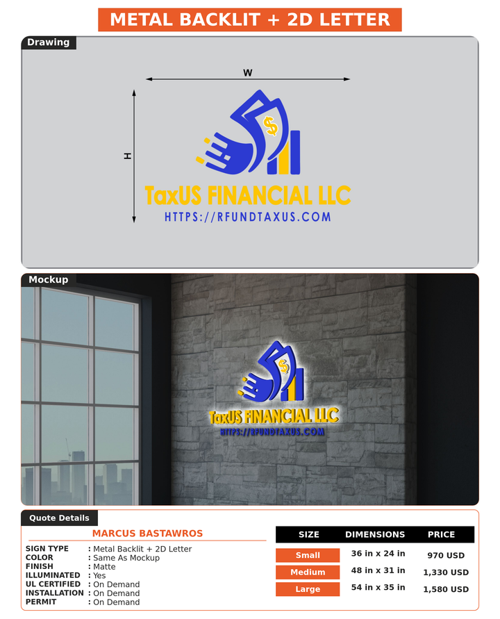 CUSTOM MOCKUP SIGN FOR Marcus Bastawros