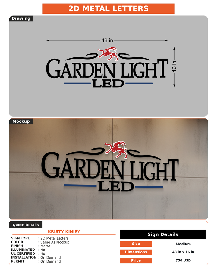 CUSTOM MOCKUP SIGN FOR Kristy Kiniry