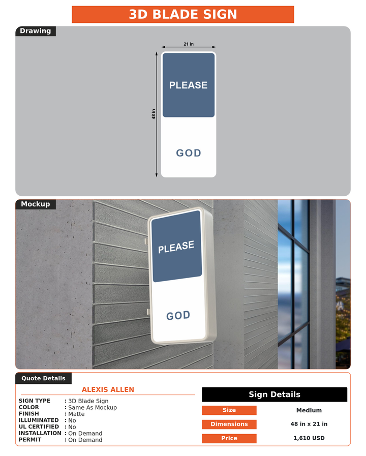 CUSTOM MOCKUP SIGN FOR alexis allen