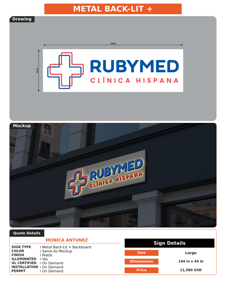 CUSTOM MOCKUP SIGN FOR Monica Antunez