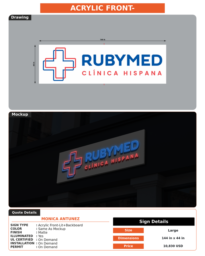 CUSTOM MOCKUP SIGN FOR Monica Antunez