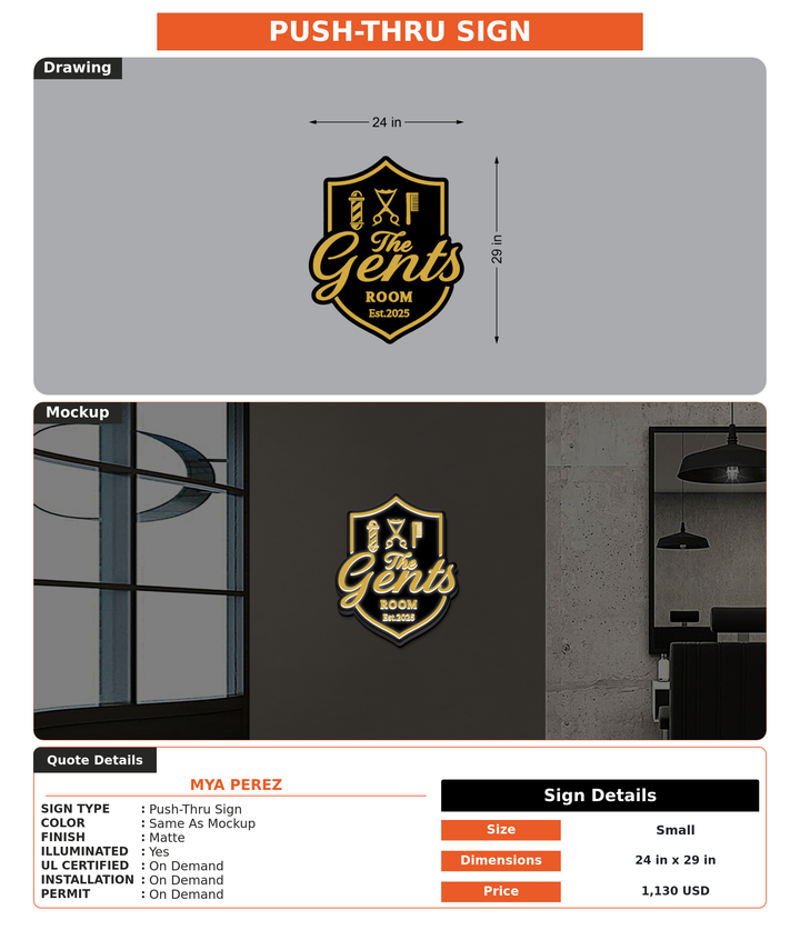 CUSTOM MOCKUP SIGN FOR Mya Perez