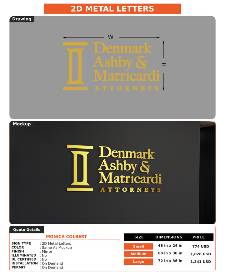 CUSTOM MOCKUP SIGN FOR Monica Colbert