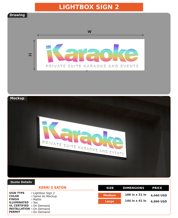 CUSTOM MOCKUP SIGN FOR Kerri S Eaton