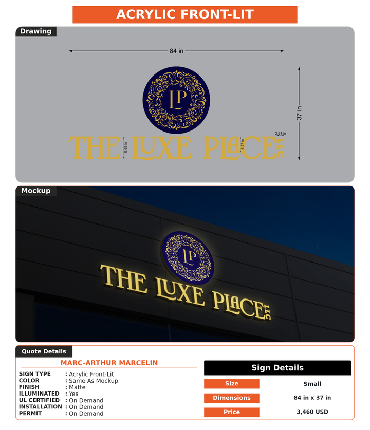 CUSTOM MOCKUP SIGN FOR Marc-Arthur Marcelin